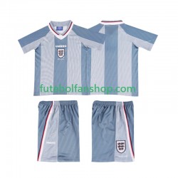 Camisola Alternativo Seleção Inglesa Retro 1996 Manga Curta ,Criança