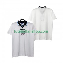 Camisola Principal Seleção Inglesa Retro 1996 Manga Curta ,Homem