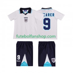 Camisola Principal Seleção Inglesa SHEARER 9 Retro 1996 Manga Curta ,Criança