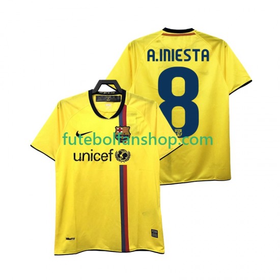 Camisola Alternativo FC Barcelona A INIESTA 8 Retro 2008 2009 Manga Curta ,Homem Camisola Alternativo FC Barcelona A INIESTA 8 Retro 2008 2009 Manga Curta ,Homem