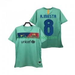 Camisola Alternativo FC Barcelona A INIESTA 8 Retro 2010 2011 Manga Curta ,Homem