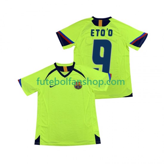 Camisola Alternativo FC Barcelona ETOO 9 Retro 2005 2006 Manga Curta ,Homem Camisola Alternativo FC Barcelona ETOO 9 Retro 2005 2006 Manga Curta ,Homem