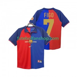 Camisola Principal FC Barcelona FIGO 7 Retro 1990 2000 Manga Curta ,Homem