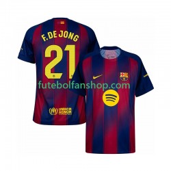 Camisola Principal FC Barcelona Frenkie de Jong 21 Época 2025/2026 Manga Curta ,Homem