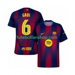 Camisola Principal FC Barcelona Gavi 6 Champions League Época 2025/2026 Manga Curta ,Homem