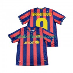 Camisola Principal FC Barcelona Ibrahimovic 9 Retro 2009 2010 Manga Curta ,Homem