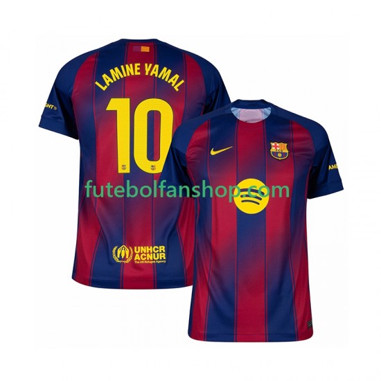 Camisola Principal FC Barcelona Lamine Yamal 10 Época 2025/2026 Manga Curta ,Homem