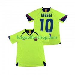 Camisola Alternativo FC Barcelona Lionel Messi 10 Retro 2005 2006 Manga Curta ,Homem