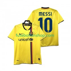 Camisola Alternativo FC Barcelona Lionel Messi 10 Retro 2008 2009 Manga Curta ,Homem