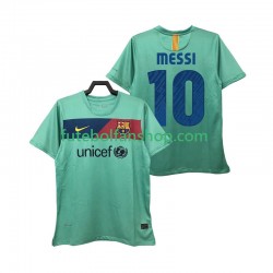 Camisola Alternativo FC Barcelona Lionel Messi 10 Retro 2010 2011 Manga Curta ,Homem