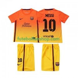 Camisola Alternativo FC Barcelona Lionel Messi 10 Retro 2012 2013 Manga Curta ,Criança