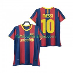 Camisola Principal FC Barcelona Lionel Messi 10 Retro 2010 2011 Manga Curta ,Homem