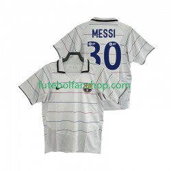 Camisola Alternativo FC Barcelona Lionel Messi 30 Retro 2003 2004 Manga Curta ,Homem