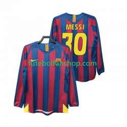 Camisola Principal FC Barcelona Lionel Messi 30 Retro 2005 2006 Manga Comprida ,Homem
