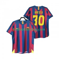 Camisola Principal FC Barcelona Lionel Messi 30 Retro 2005 2006 Manga Curta ,Homem
