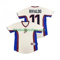 Camisola Alternativo FC Barcelona RIVALDO 11 Retro 1998 1999 Manga Curta ,Homem