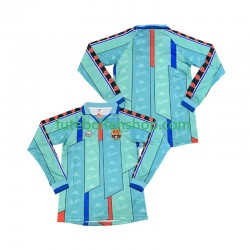 Camisola Alternativo FC Barcelona Retro 1996 1997 Manga Comprida ,Homem