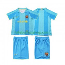 Camisola Alternativo FC Barcelona Retro 2007 2008 Manga Curta ,Criança
