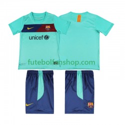 Camisola Alternativo FC Barcelona Retro 2010 2011 Manga Curta ,Criança