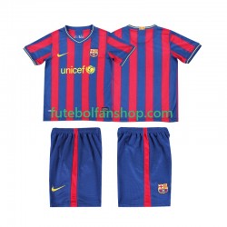 Camisola Principal FC Barcelona Retro 2009 2010 Manga Curta ,Criança