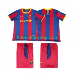 Camisola Principal FC Barcelona Retro 2010 2011 Manga Curta ,Criança