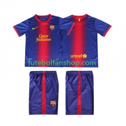 Camisola Principal FC Barcelona Retro 2012 2013 Manga Curta ,Criança