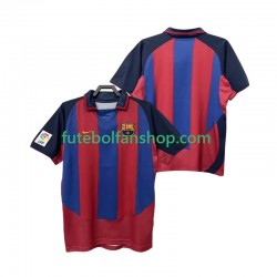 Camisola Principal FC Barcelona Retro 2003 2004 Manga Curta ,Homem