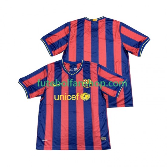 Camisola Principal FC Barcelona Retro 2009 2010 Manga Curta ,Homem