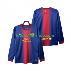 Camisola Principal FC Barcelona Retro 2012 2013 Manga Comprida ,Homem