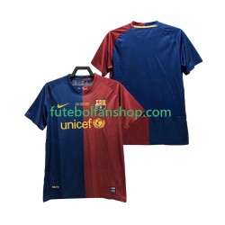 Camisola Principal FC Barcelona Retro Champions League 2008 2009 Manga Curta ,Homem