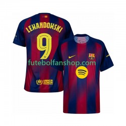 Camisola Principal FC Barcelona Robert Lewandowski 9 Champions League Época 2025/2026 Manga Curta ,Homem