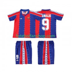 Camisola Principal FC Barcelona Ronaldo 9 Retro 1992 1995 Manga Curta ,Criança