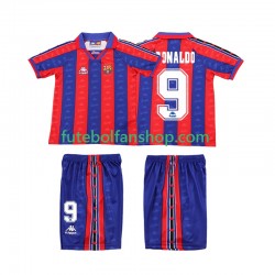 Camisola Principal FC Barcelona Ronaldo Retro 1996 1997 Manga Curta ,Criança