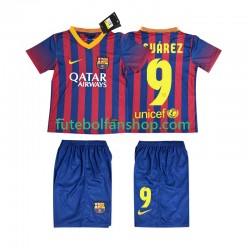 Camisola Principal FC Barcelona SUARZE 9 Retro 2013 2014 Manga Curta ,Criança