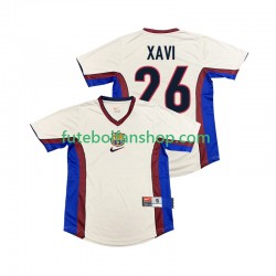 Camisola Alternativo FC Barcelona XAVI 26 Retro 1998 1999 Manga Curta ,Homem