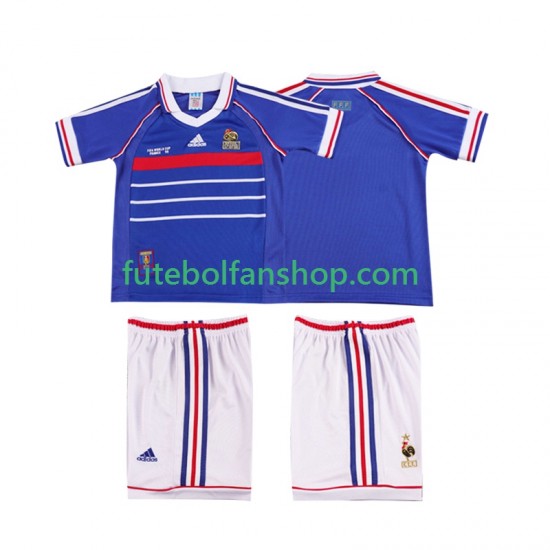 Camisola Principal Seleção Francesa Retro 1998 Manga Curta ,Criança Camisola Principal Seleção Francesa Retro 1998 Manga Curta ,Criança