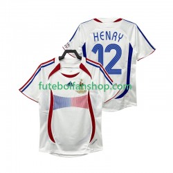 Camisola Alternativo Seleção Francesa Henry 12 Retro 2006 Manga Curta ,Homem