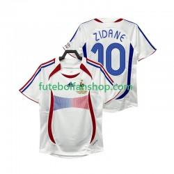 Camisola Alternativo Seleção Francesa ZIDANE 10 Retro 2006 Manga Curta ,Homem