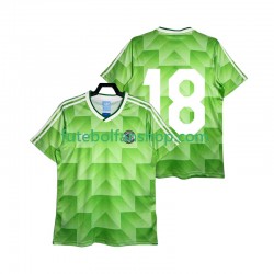 Camisola Alternativo Seleção Alemã 18 Retro 1990 Manga Curta ,Homem