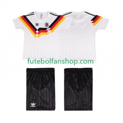 Camisola Principal Seleção Alemã Retro 1990 Manga Curta ,Criança