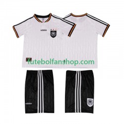 Camisola Principal Seleção Alemã Retro 1996 Manga Curta ,Criança