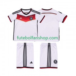 Camisola Principal Seleção Alemã Retro 2014 Manga Curta ,Criança