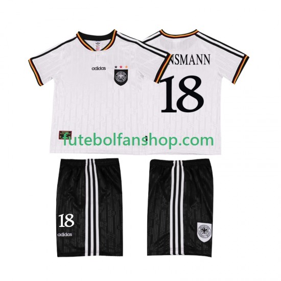 Camisola Principal Seleção Alemã KLINSMANN 18 Retro 1996 Manga Curta ,Criança Camisola Principal Seleção Alemã KLINSMANN 18 Retro 1996 Manga Curta ,Criança