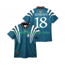 Camisola Alternativo Seleção Alemã KLINSMANN 18 Retro 1996 Manga Curta ,Homem