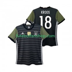 Camisola Alternativo Seleção Alemã KROOS 18 Retro 2016 Manga Curta ,Homem