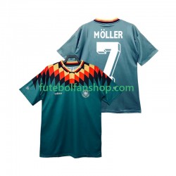 Camisola Alternativo Seleção Alemã MOLLER 7 Retro 1994 Manga Curta ,Homem