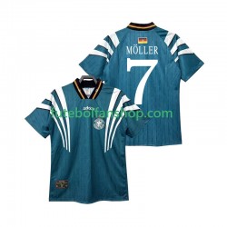Camisola Alternativo Seleção Alemã MOLLER 7 Retro 1996 Manga Curta ,Homem