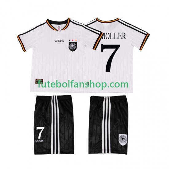 Camisola Principal Seleção Alemã Moller 7 Retro 1996 Manga Curta ,Criança Camisola Principal Seleção Alemã Moller 7 Retro 1996 Manga Curta ,Criança