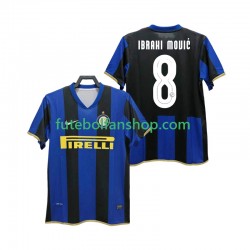 Camisola Principal Inter de Milão Ibrahimovic 8 Retro Champions League 2008 2009 Manga Curta ,Homem