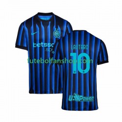 Camisola Principal Inter de Milão Lautaro Martinez 10 Época 2025/2026 Manga Curta ,Homem